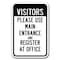 Signmission Safety Sign, 12 in Height, Aluminum, School Parking Only - Visitors A-1218 School Parking Only - Visitors - alternate 1